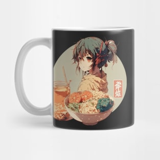 Japanese Otaku kawaii anime girl poka bowl Mug